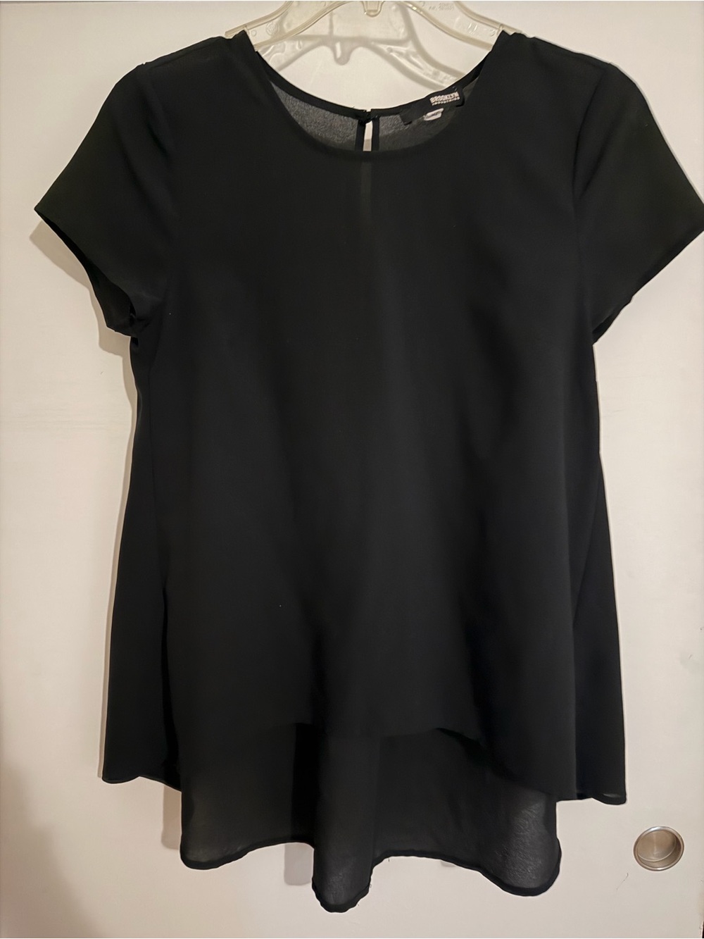 Brooklyn Industries Black Chiffon Blouse XS
